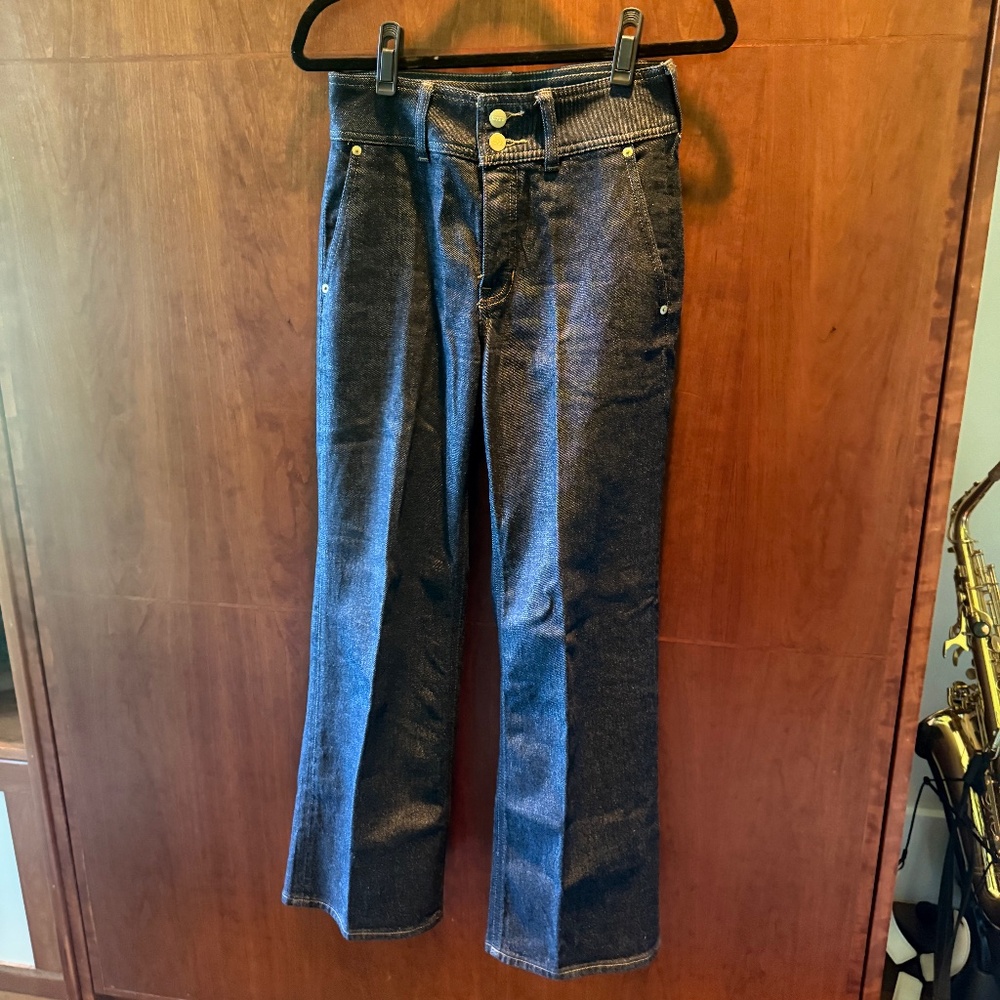 J. Crew Dark Rinse Trouser Jean Size 24